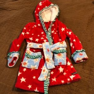 MATILDA JANE CHRISTMAS FLEECE COZY ROBE SIZE 4-6